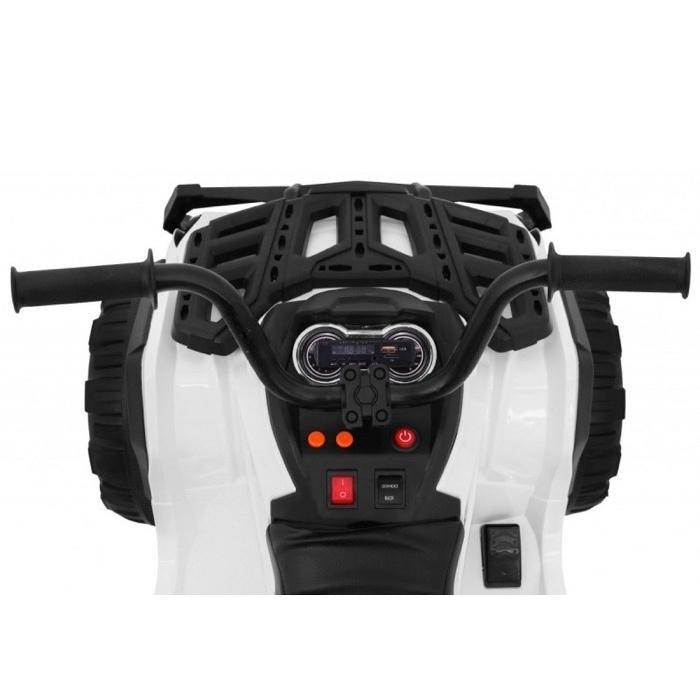 Kids 12V Quad Bike with EVA Wheels - White - Aussie Baby