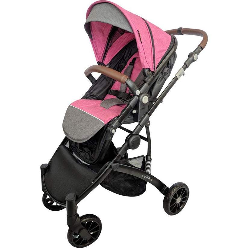 Aussie Baby Luna Stroller Pink | Baby Pram & Stroller