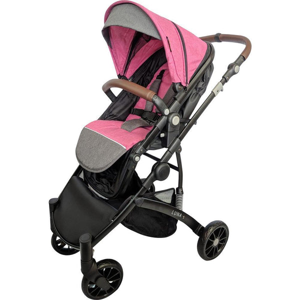 Aussie Baby Luna Stroller - Pink - Aussie Baby