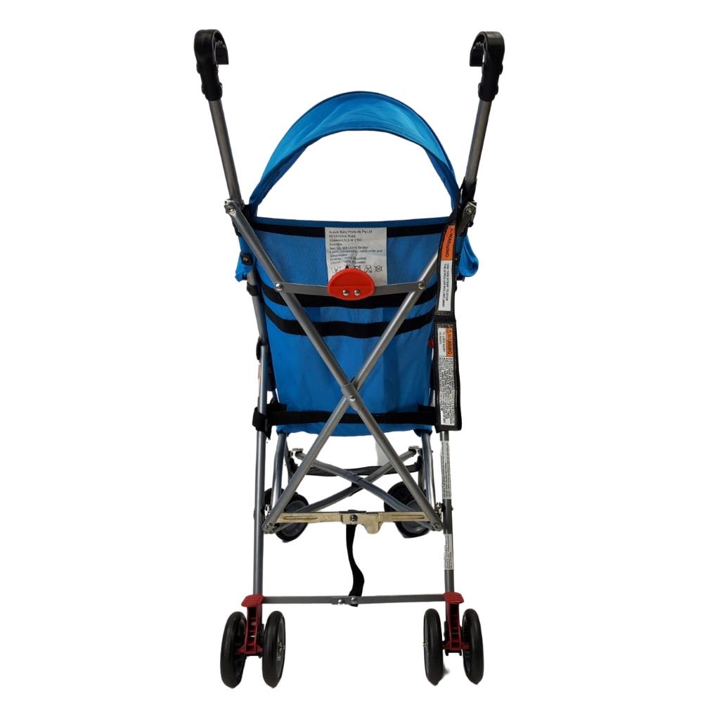 Aussie Baby Lightweight Upright Stroller - Blue - Aussie Baby
