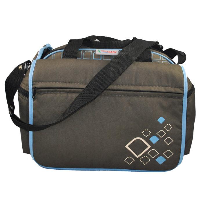 Out & About Carry All Travel Nappy Bag w/ Thermal Bottle Holder - Blue - Aussie Baby