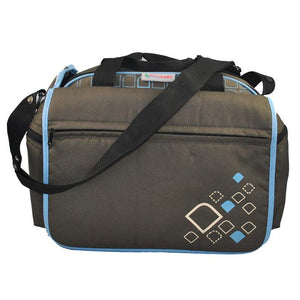 Out & About Carry All Travel Nappy Bag w/ Thermal Bottle Holder - Blue - Aussie Baby