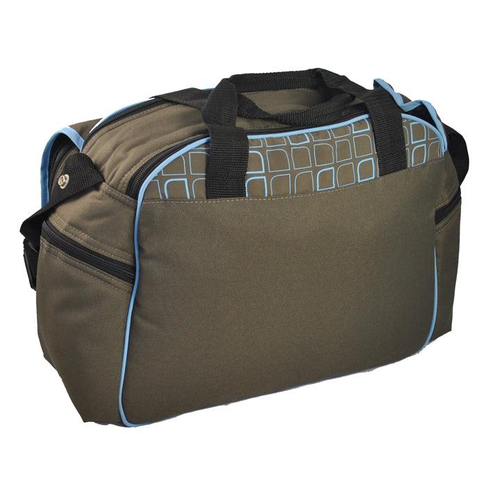 Out & About Carry All Travel Nappy Bag w/ Thermal Bottle Holder - Blue - Aussie Baby