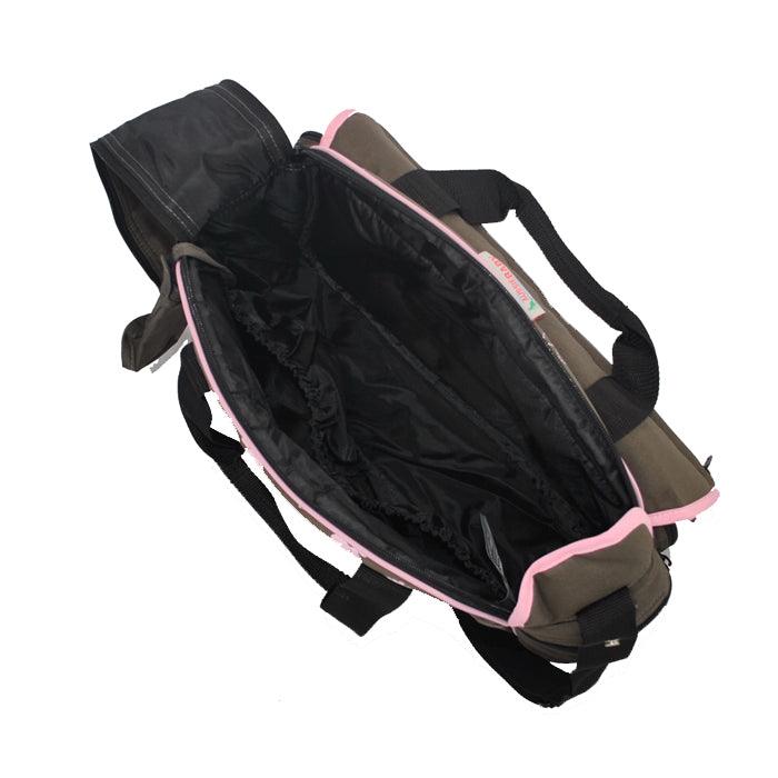 Out & About Carry All Travel Nappy Bag w/ Thermal Bottle Holder - Pink - Aussie Baby