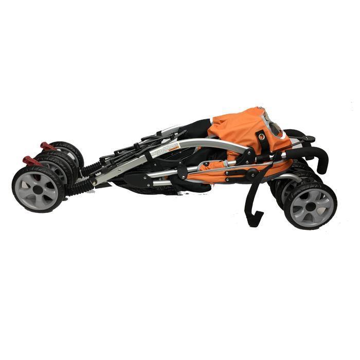 Aussie Baby Travel Easy Lightweight Stroller - Orange - Aussie Baby