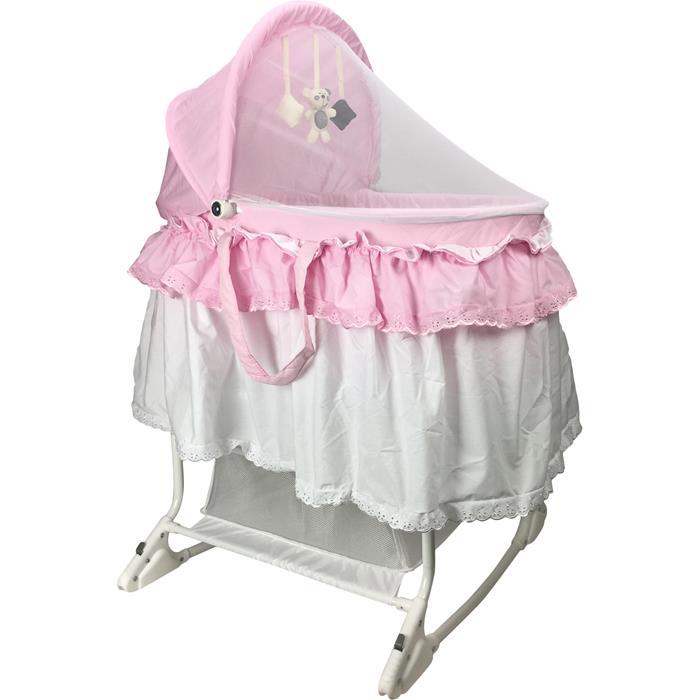 Aussie Baby Deluxe Rocking Bassinet - Pink - Aussie Baby