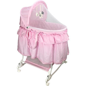 Aussie Baby Deluxe Rocking Bassinet - Total Pink - Aussie Baby