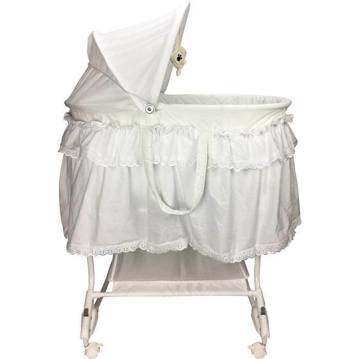Aussie Baby Deluxe Rocking Bassinet - White - Aussie Baby