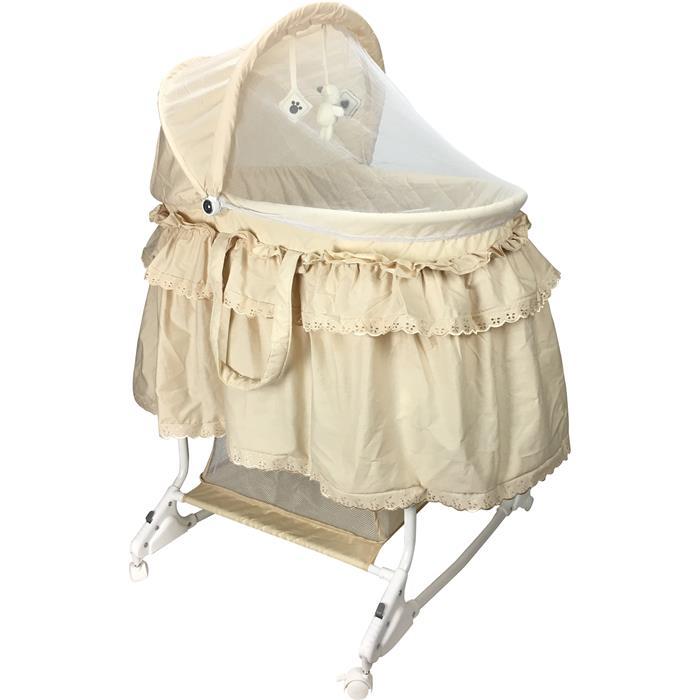 Aussie Baby Deluxe Rocking Bassinet - Beige - Aussie Baby