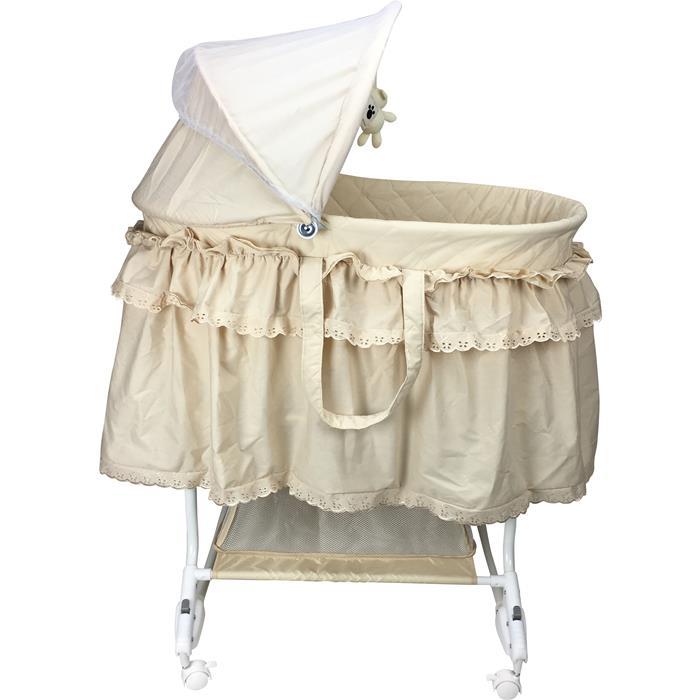 Aussie Baby Deluxe Rocking Bassinet - Beige - Aussie Baby