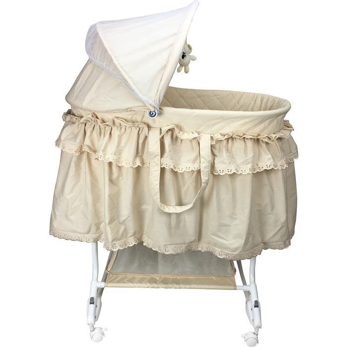 Aussie Baby Deluxe Rocking Bassinet - Beige - Aussie Baby