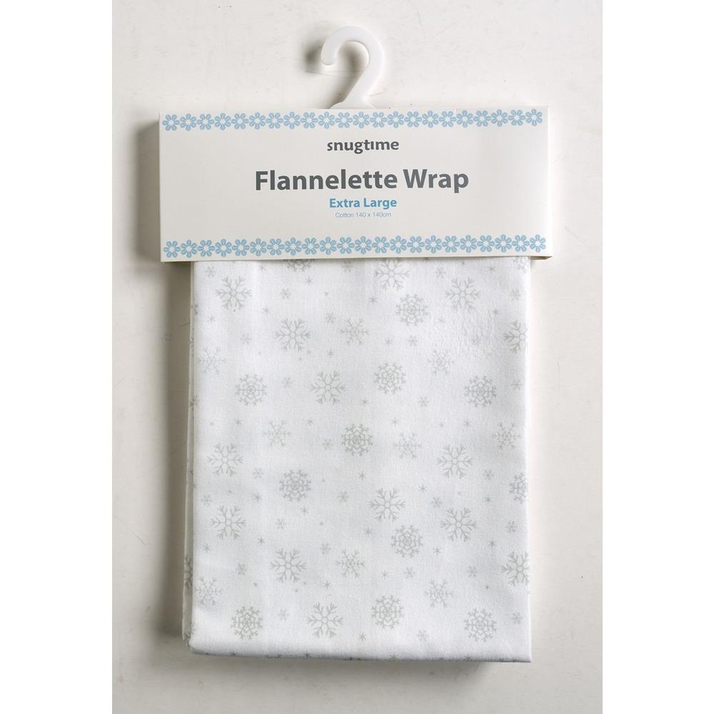 Snugtime Cotton Flannelette Wrap 140x140cm - Aussie Baby