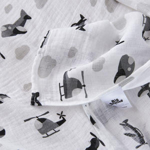 Big Softies Pre-Washed 2 pack Muslin Wraps - Cloud - Aussie Baby