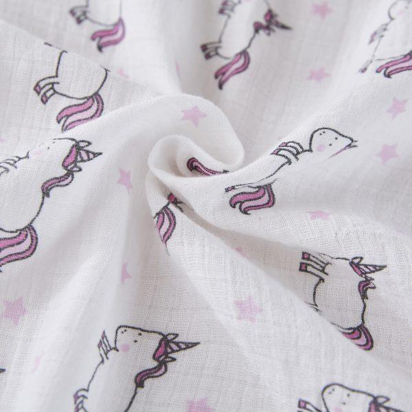 Big Softies Pre-Washed 2 pack Muslin Wraps - Unicorn - Aussie Baby