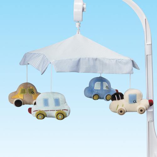 Musical Baby Cot Mobile - Cars Vehicle Themed - Aussie Baby