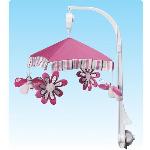 Musical Baby Cot Mobile - Butterfly Pink - Aussie Baby