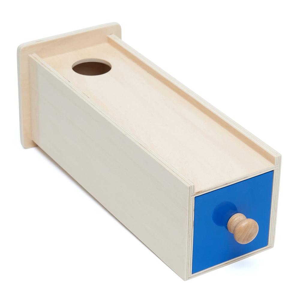 Object Permanence Box With Draw & Ball - Wooden Montessori Toys - Aussie Baby