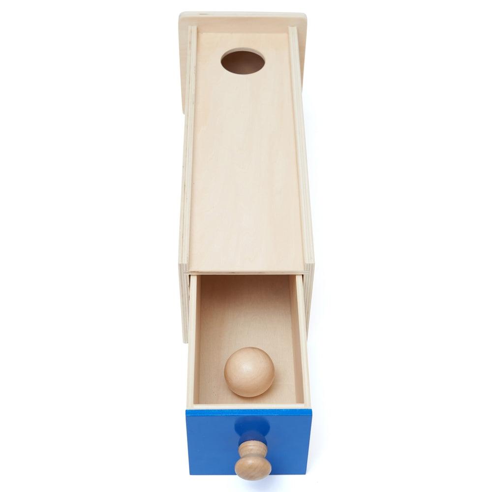 Object Permanence Box With Draw & Ball - Wooden Montessori Toys - Aussie Baby