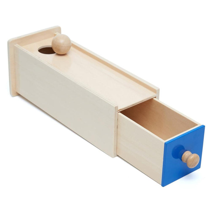 Object Permanence Box With Draw & Ball - Wooden Montessori Toys - Aussie Baby