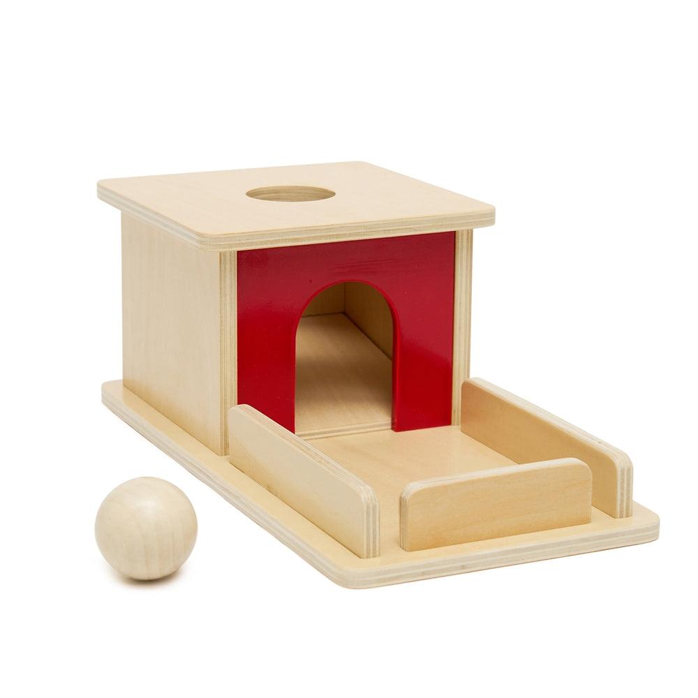 Object Permanence Box with Tray and Ball - Aussie Baby