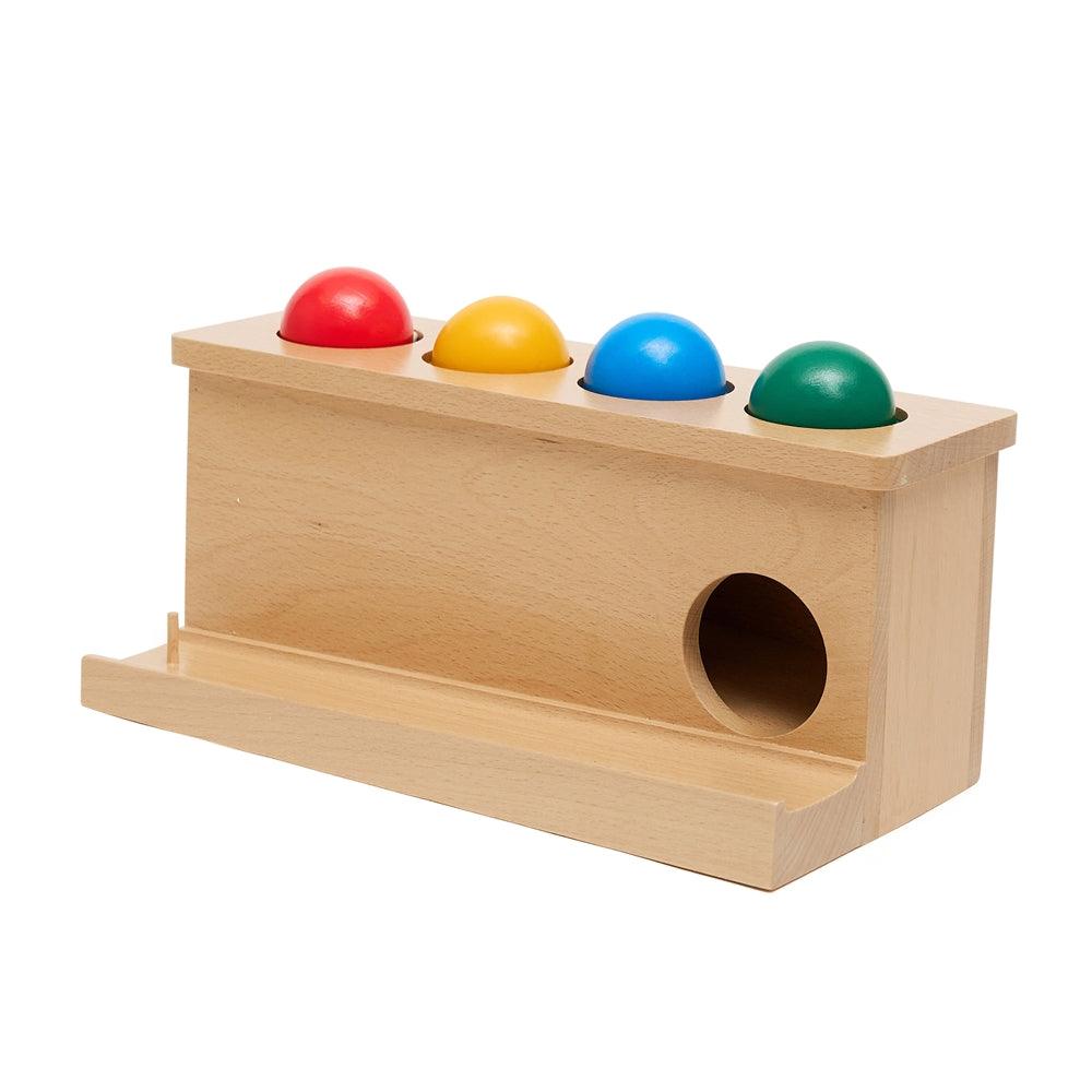 Object Permanence Coloured Ball Push Toy - Aussie Baby