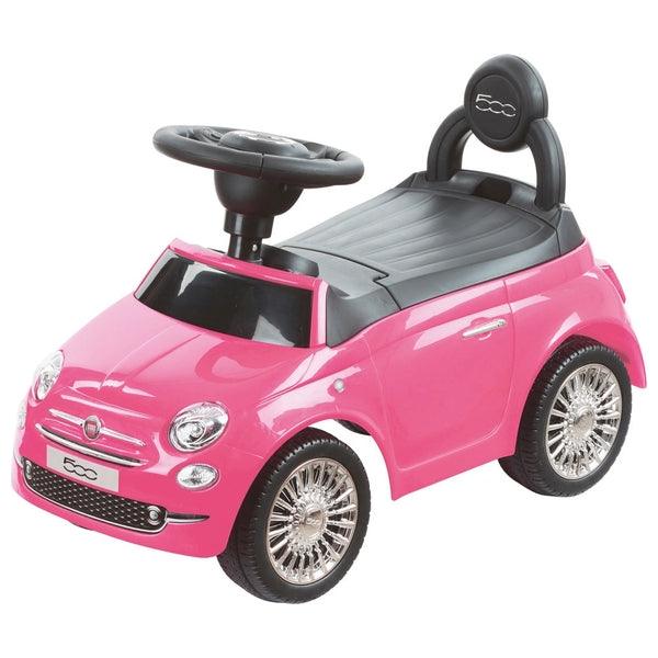 Official FIAT Licenced 500 Foot-to-floor Ride On Car - Pink - Aussie Baby