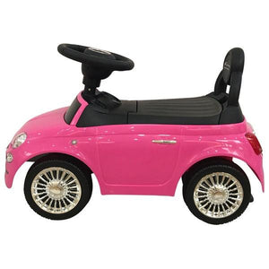 Official FIAT Licenced 500 Foot-to-floor Ride On Car - Pink - Aussie Baby