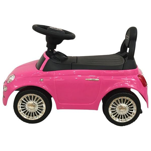 Official FIAT Licenced 500 Foot-to-floor Ride On Car - Pink - Aussie Baby