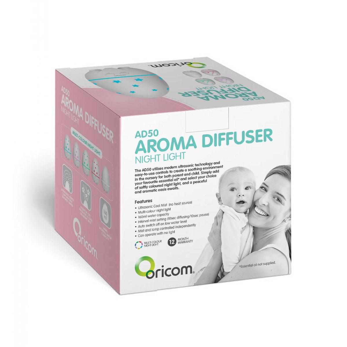 Oricom AD50 Aroma Diffuser Night Light - Aussie Baby