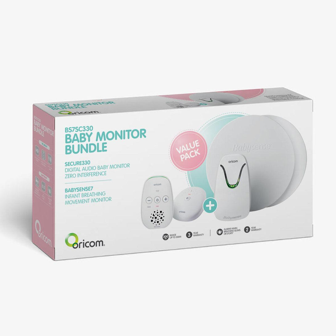 Oricom Babysense7 + Secure330 Baby Monitor Value Pack - Aussie Baby