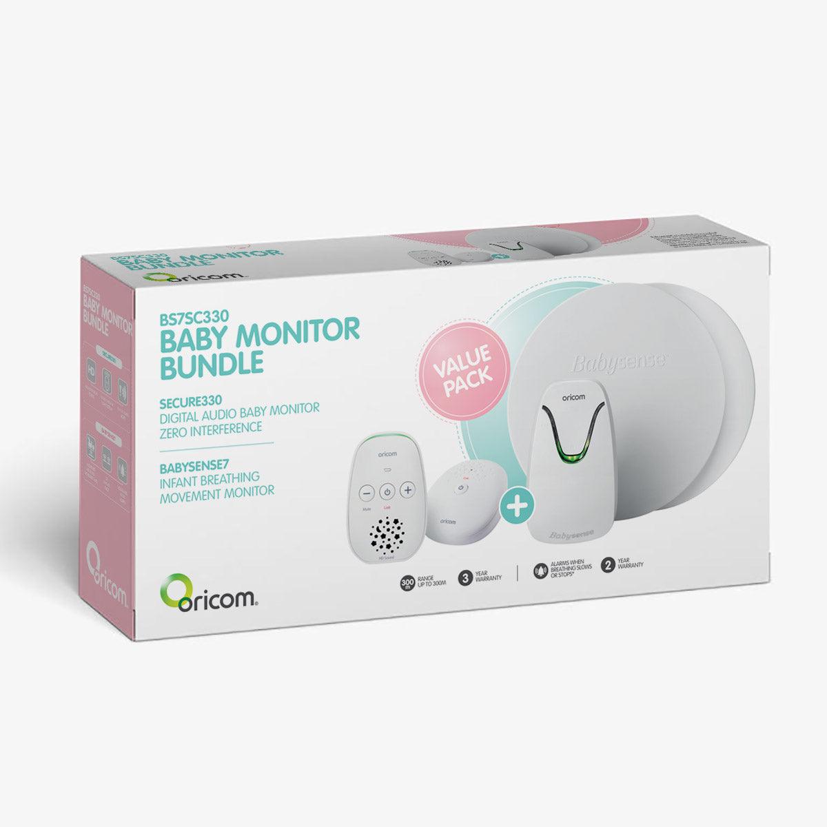 Oricom Babysense7 + Secure330 Baby Monitor Value Pack - Aussie Baby