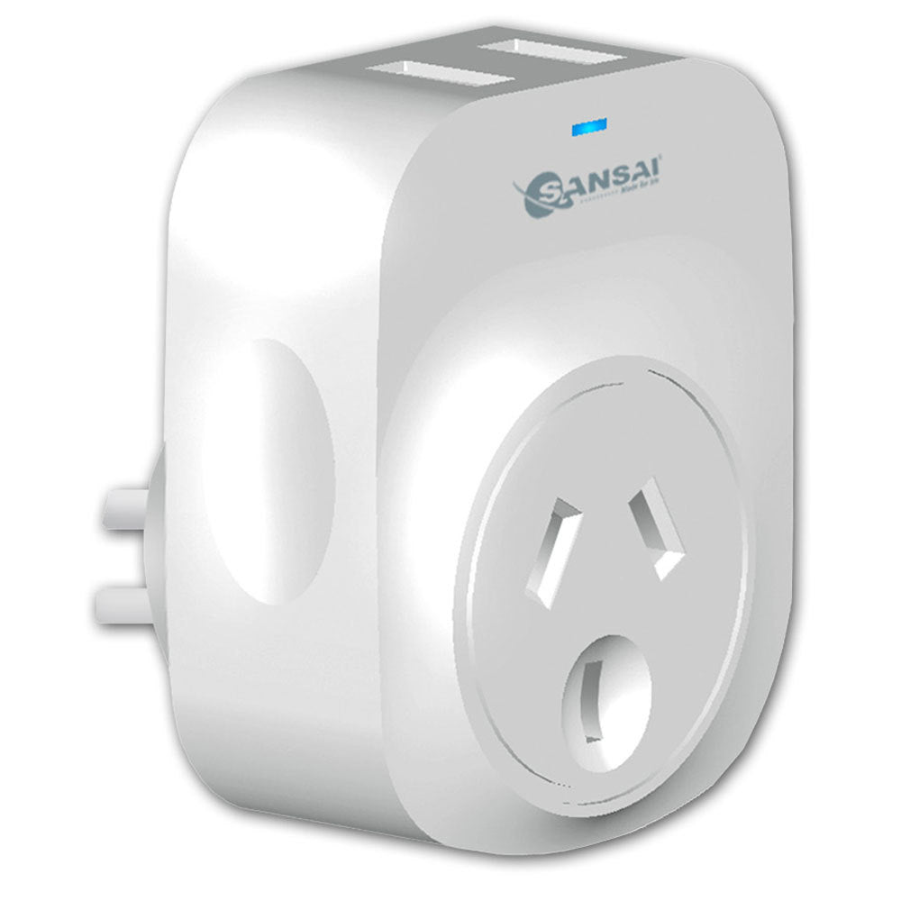Sansai 2.1A 2xUSB Outlets Charger Adapter - Aussie Baby
