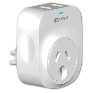 Sansai 2.1A 2xUSB Outlets Charger Adapter - Aussie Baby