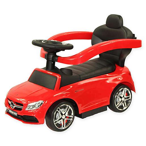 Licensed Mercedes AMG C63 Coupe Ride-On Push Car - Red - Aussie Baby