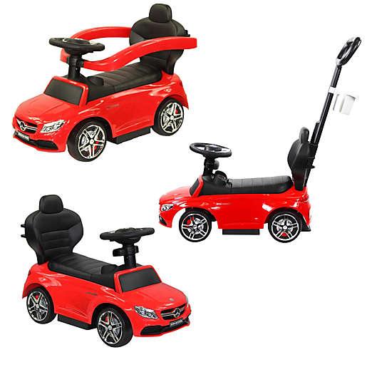 Licensed Mercedes AMG C63 Coupe Ride-On Push Car - Red - Aussie Baby