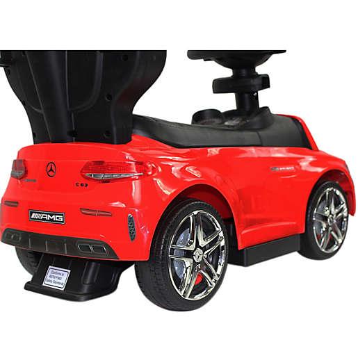Licensed Mercedes AMG C63 Coupe Ride-On Push Car - Red - Aussie Baby