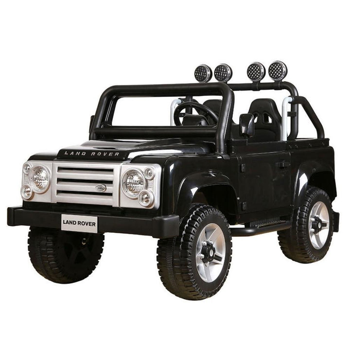 Land Rover Defender Kids 12V Battery Ride-On Car - Black - Aussie Baby