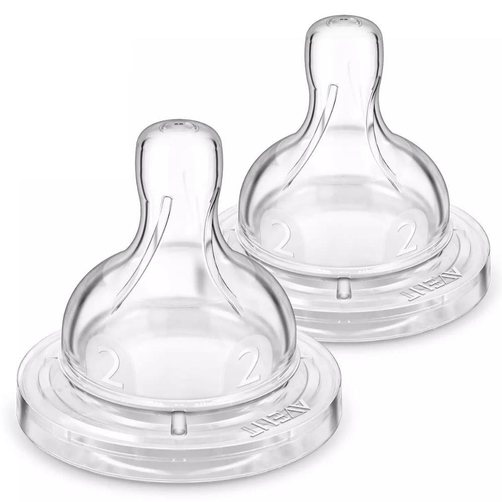 Philips Avent Slow Flow Airflex Anti-colic Teat 1m+ (2 pack) - Aussie Baby