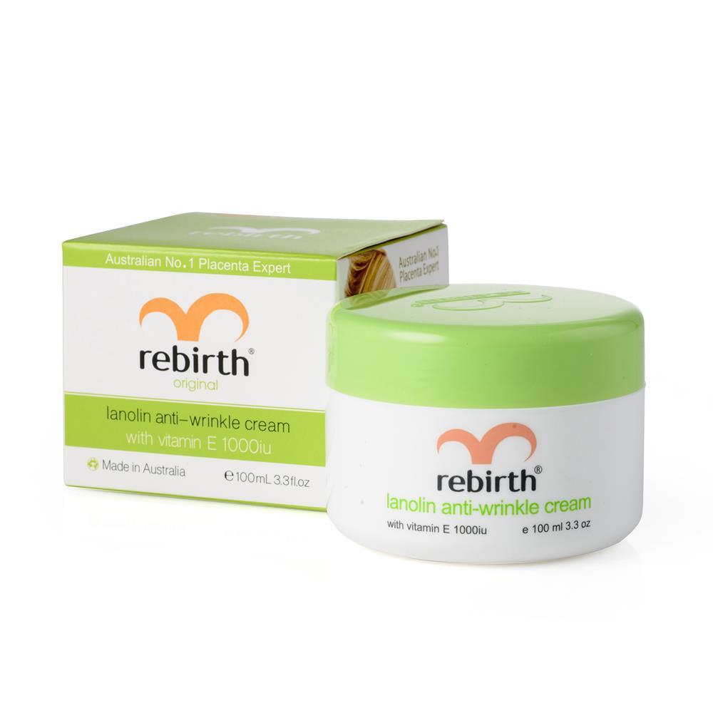 Rebirth Lanolin & Vitamin E Anti-Wrinkle Cream 100g - Aussie Baby