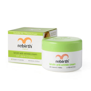 Rebirth Lanolin & Vitamin E Anti-Wrinkle Cream 100g - Aussie Baby