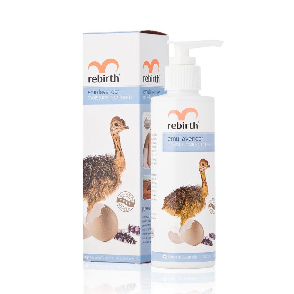 Rebirth Emu Lavender Moisturising Cream (RB33) 200mL - Aussie Baby