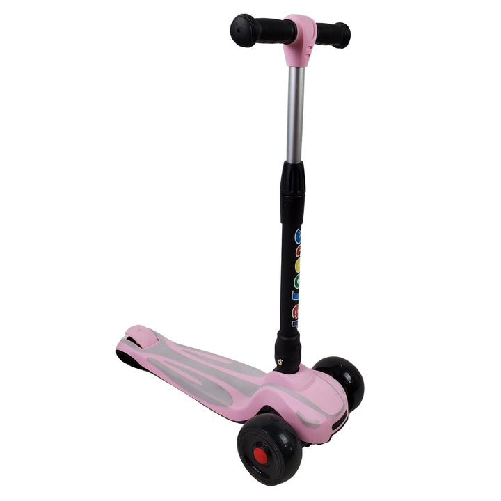 Super Max Kids Foldable Scooter with Flashing Wheels - Pink - Aussie Baby
