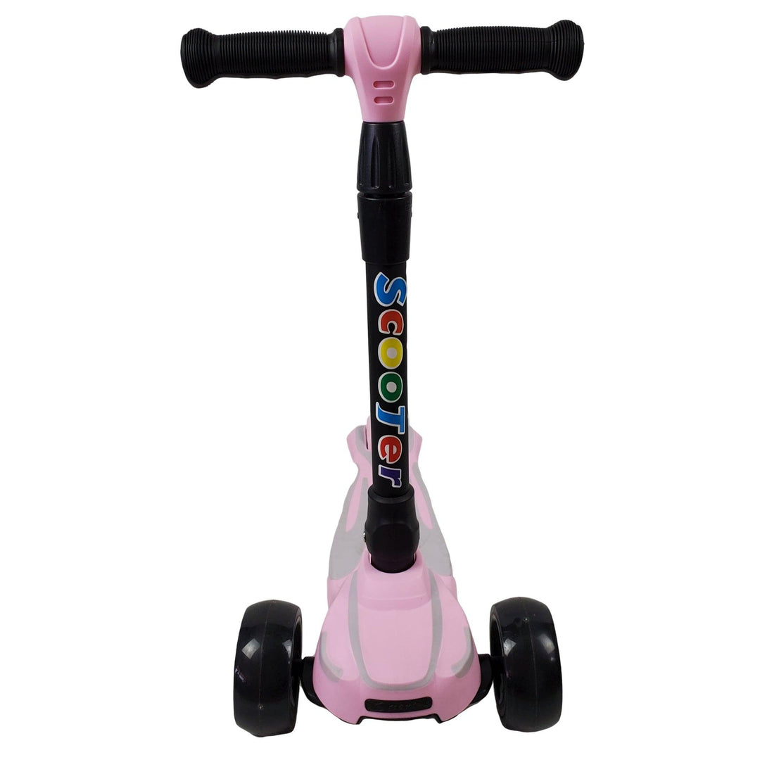 Super Max Kids Foldable Scooter with Flashing Wheels - Pink - Aussie Baby