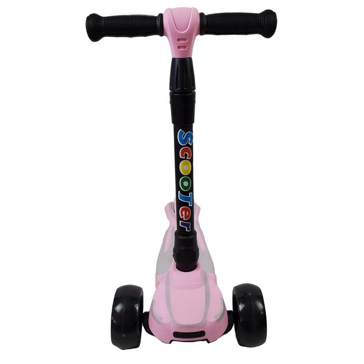 Supermax Kids Foldable Scooter with Flashing Wheels - Pink - Aussie Baby