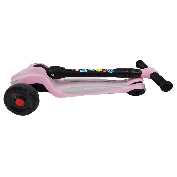 Super Max Kids Foldable Scooter with Flashing Wheels - Pink - Aussie Baby