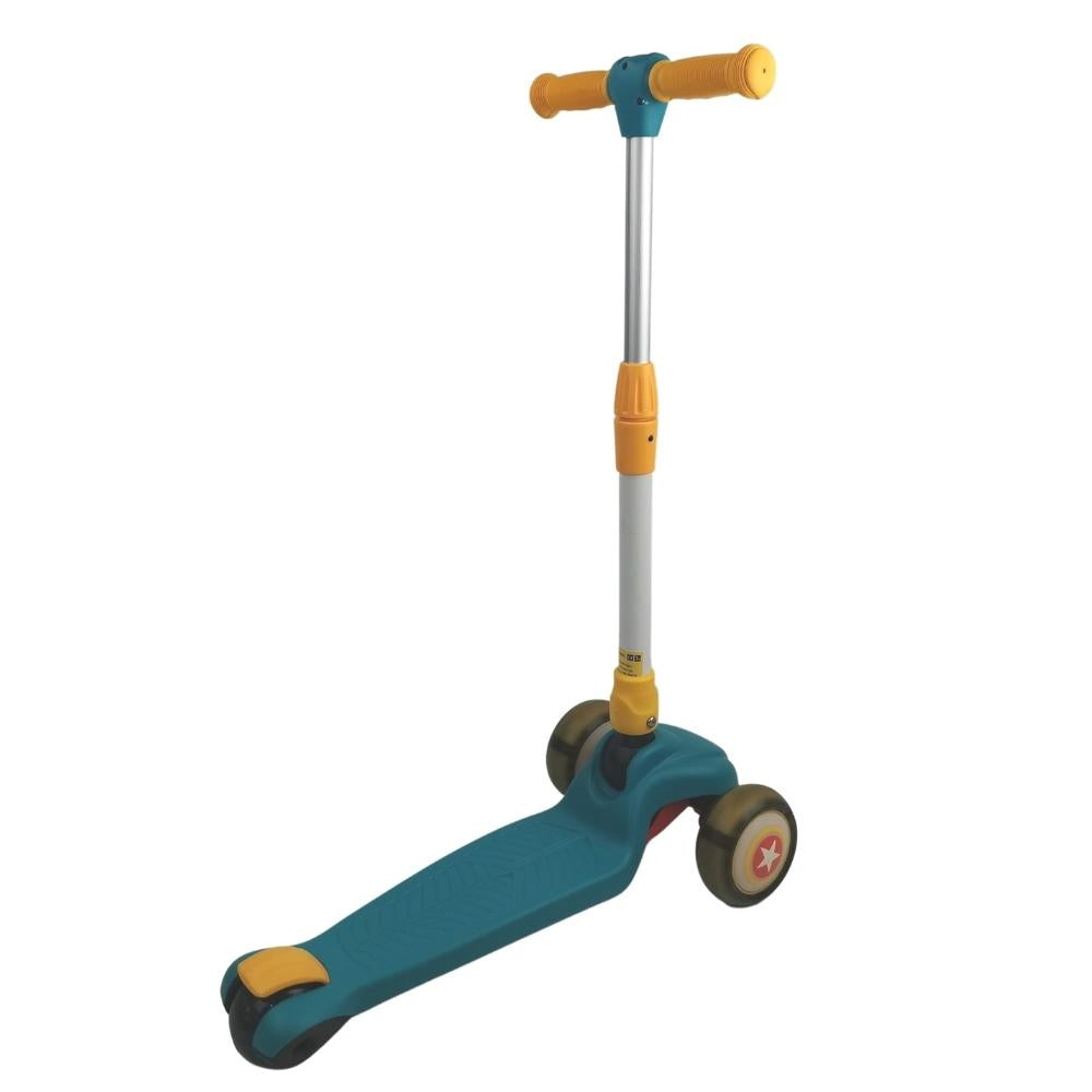 Supermax Kids Foldable Scooter with Flashing Wheels - Blue - Aussie Baby