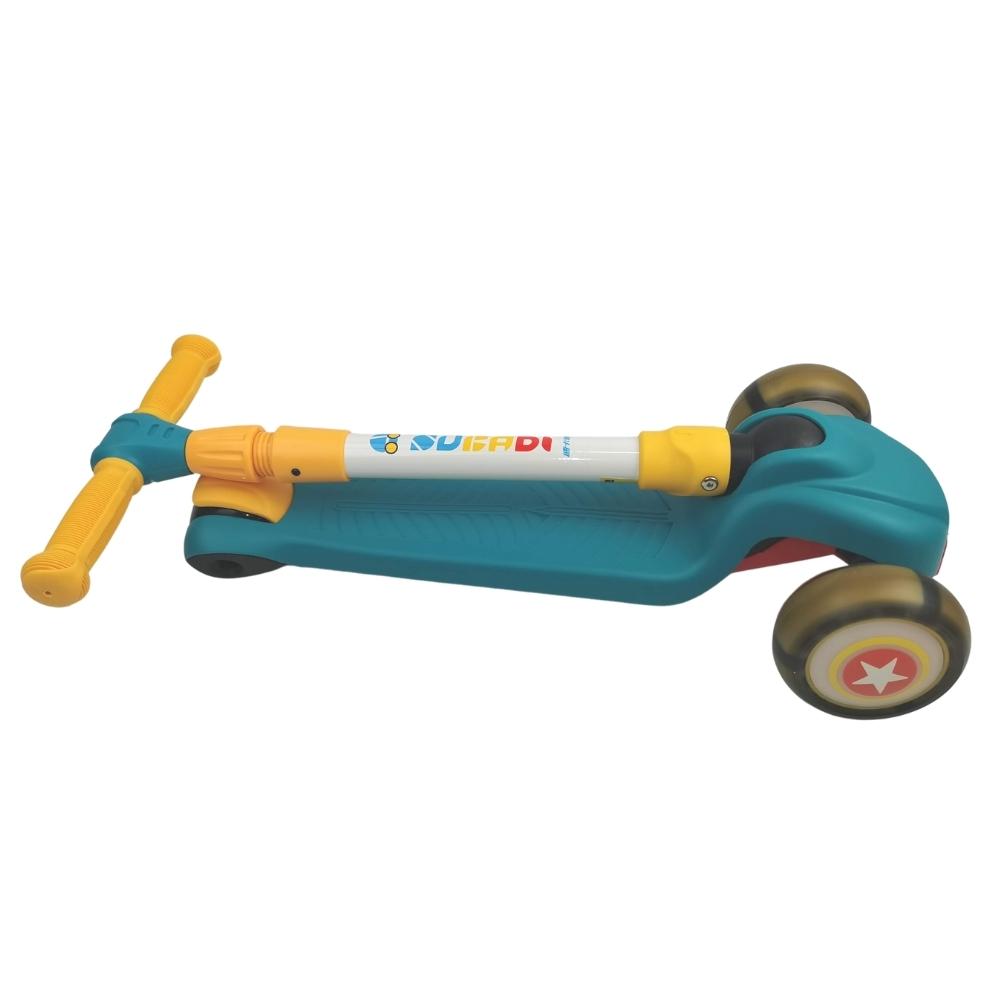 Supermax Kids Foldable Scooter with Flashing Wheels - Blue - Aussie Baby