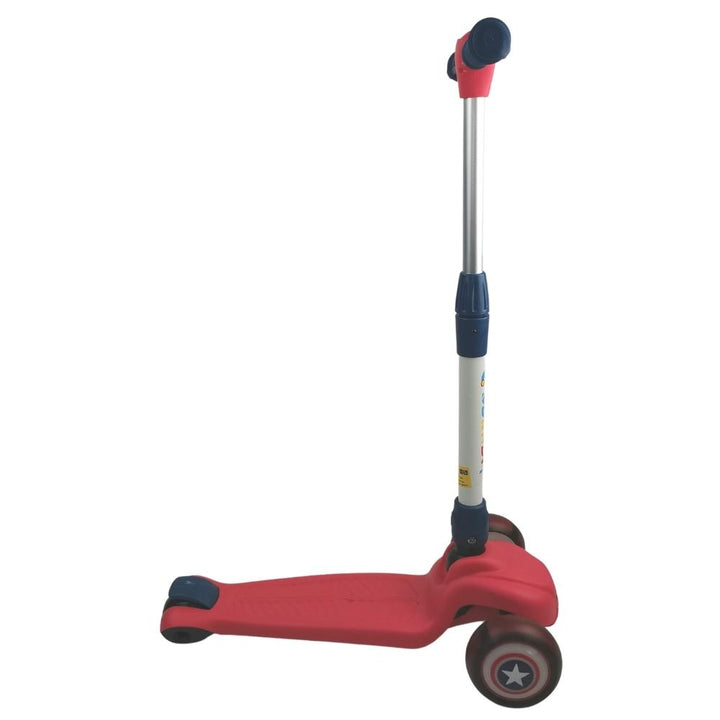 Supermax Kids Foldable Scooter with Flashing Wheels - Red - Aussie Baby