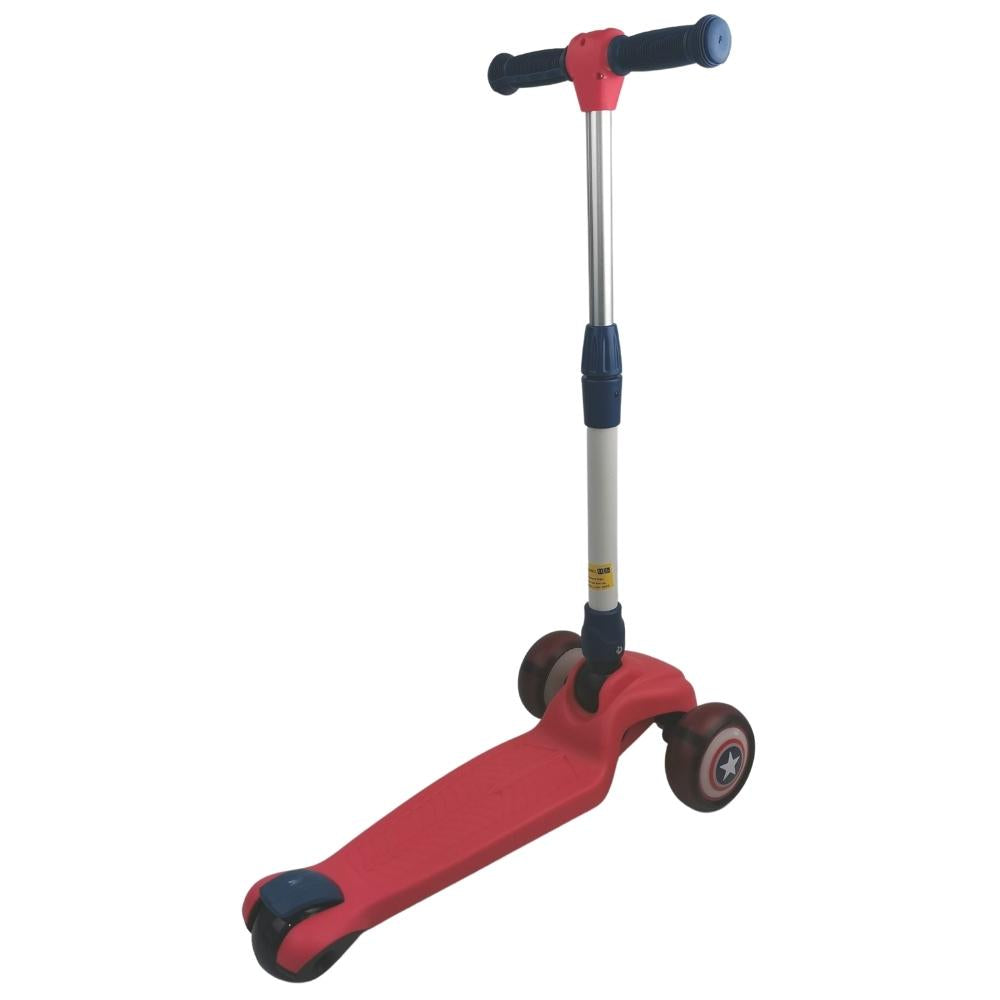 Supermax Kids Foldable Scooter with Flashing Wheels - Red - Aussie Baby