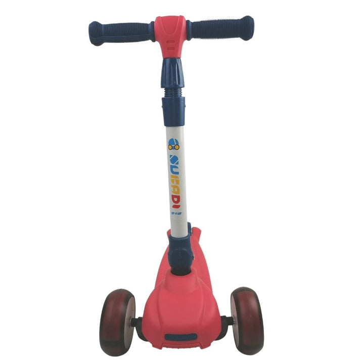 Supermax Kids Foldable Scooter with Flashing Wheels - Red - Aussie Baby